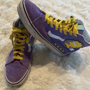 Vans Lisa Simpson 4 Prez Sk8 Hi The Simpsons Purple US Men 6 Women 7.5 Eur 38
